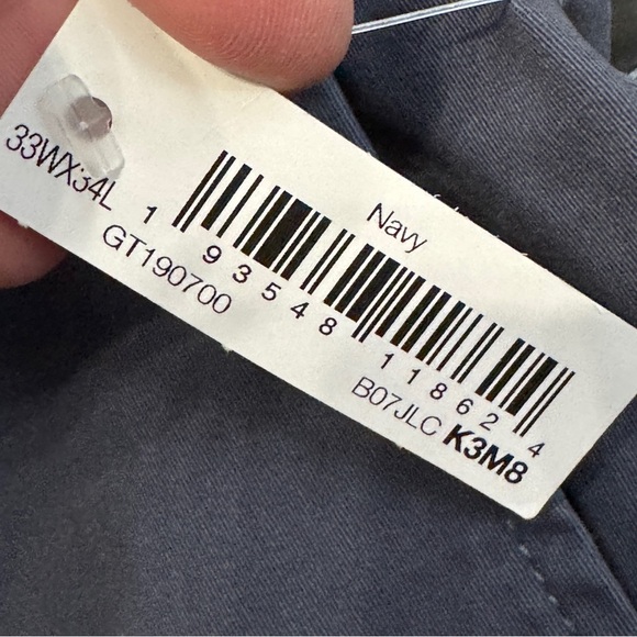 Goodthreads Men’s Skinny Chino Pants Navy 33x34 Cotton Stretch - Picture 4 of 9